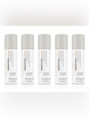 Sebastian Shaper Brushable Hairspray Travel Size 1.5 Oz 43g Lot of 5
